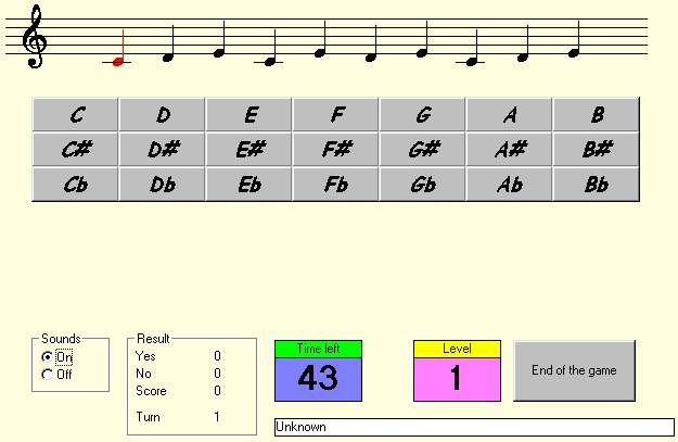 Music Theory Basics V 7.01. Screenshots reviewed in Music category of Home & Education directory